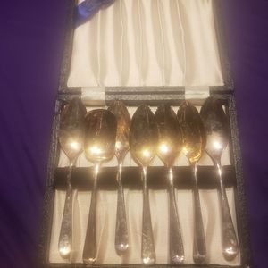 Raimond Sheffield England Silver Plate Set 6 Grape